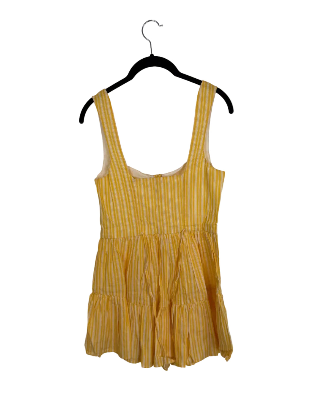 Yellow and White Striped Dress - Size 0/2