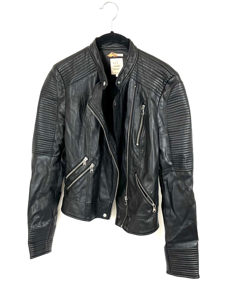 Zara Faux Leather Jacket - Size 0/2 and 2/4