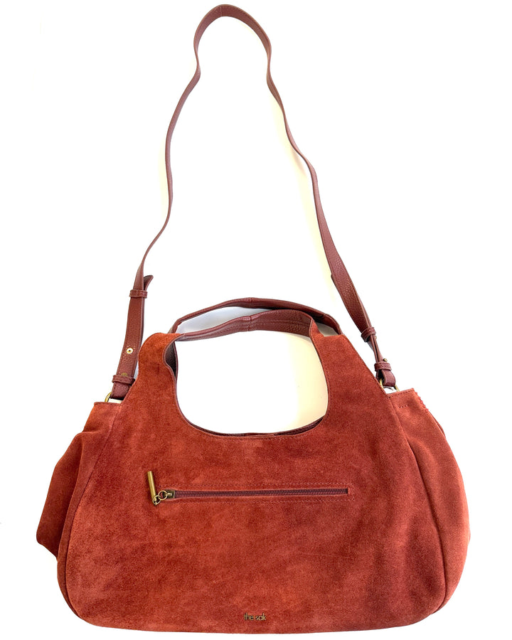Rustic Orange Suede Small Bag