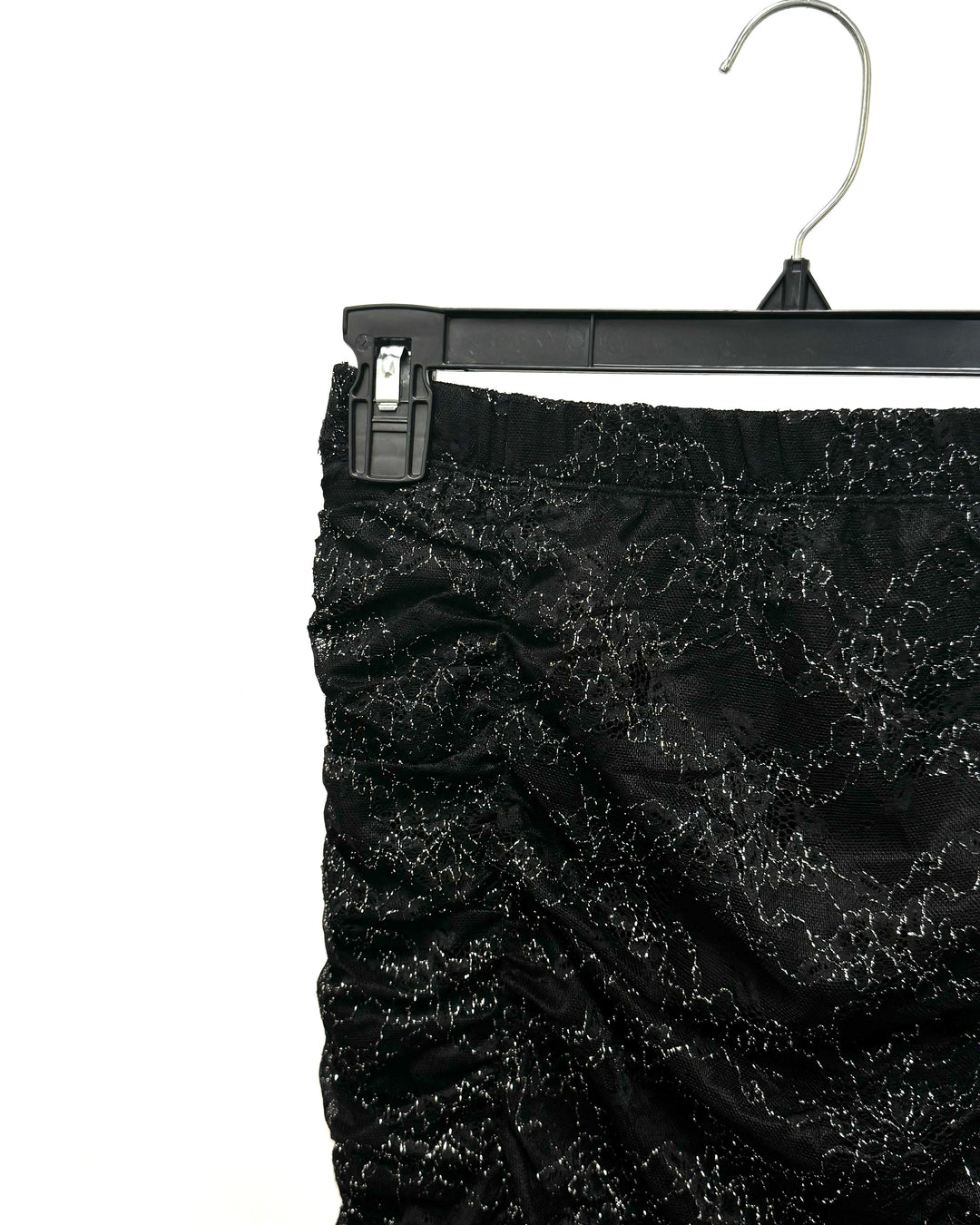 Black and Silver Mesh Skirt - Size 4