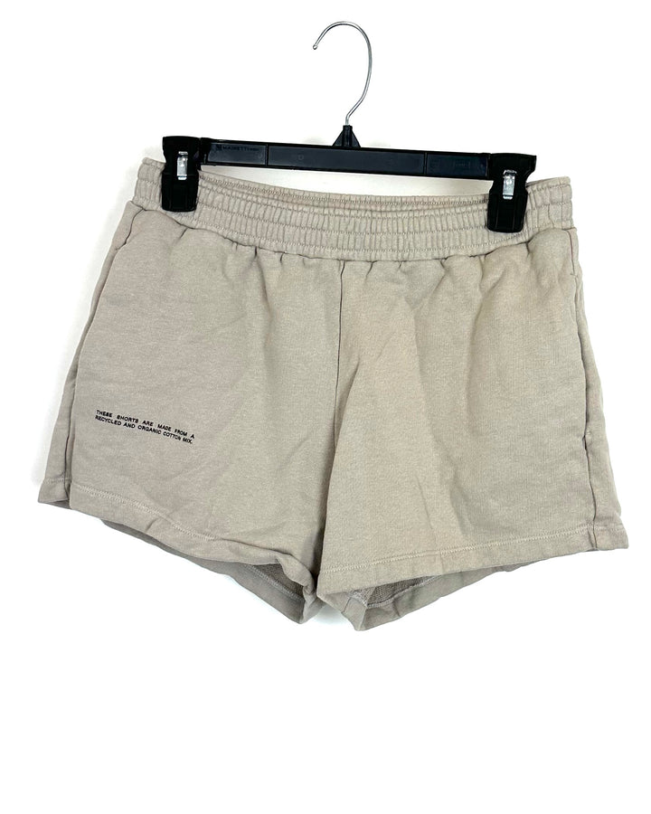 Pangaia Dark Beige Sweat Shorts - Small