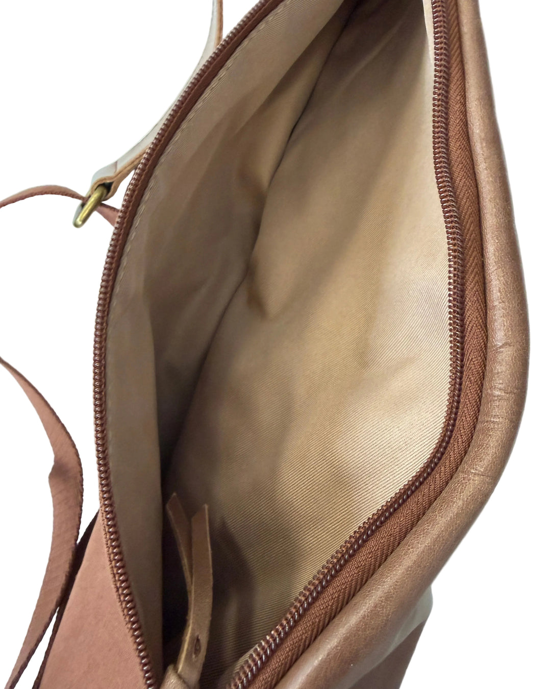 Brown Leather Sling Backpack Bag
