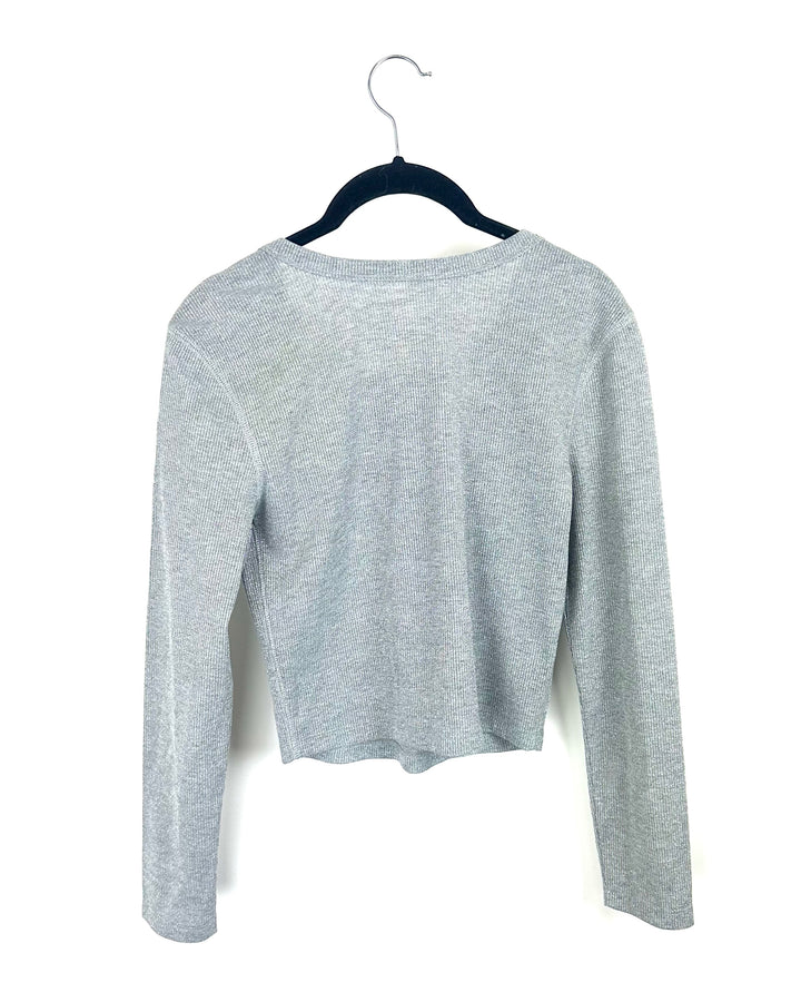 Silver Rhinestone Sweater - Small
