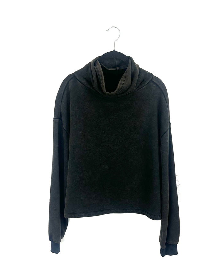 Deep Brown Turtleneck Sweater - Small
