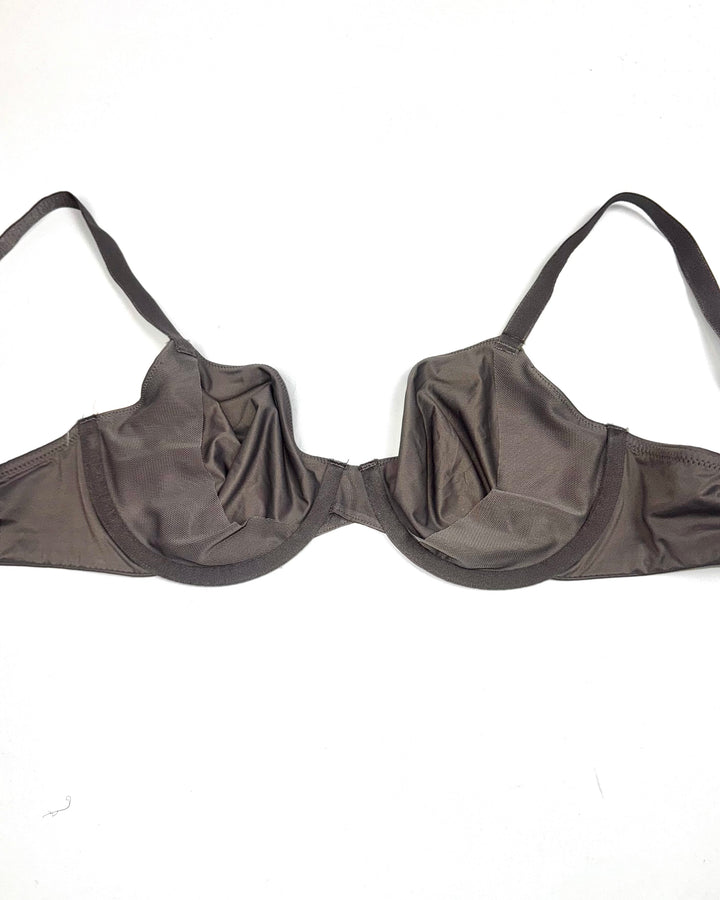 Dark Gray Full-Coverage Underwire Bra- 36B