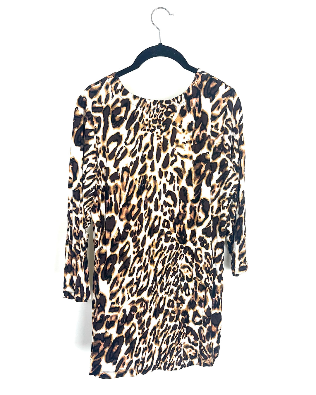 Brown Leopard Print Top - Size 6/8