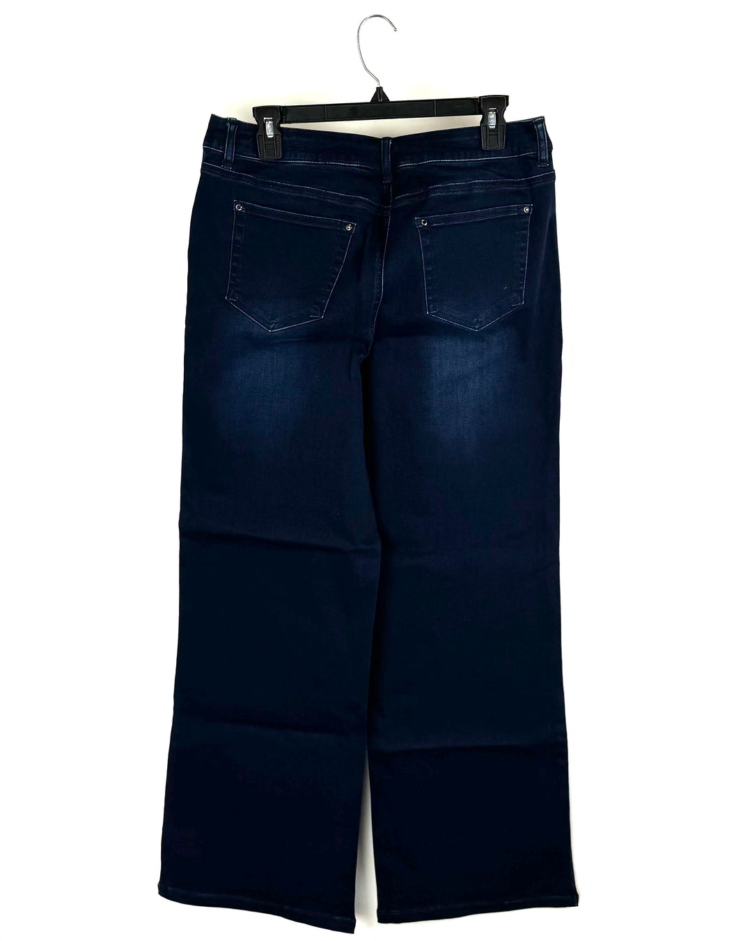 Dark Blue Straight Leg Jeans - Size 12