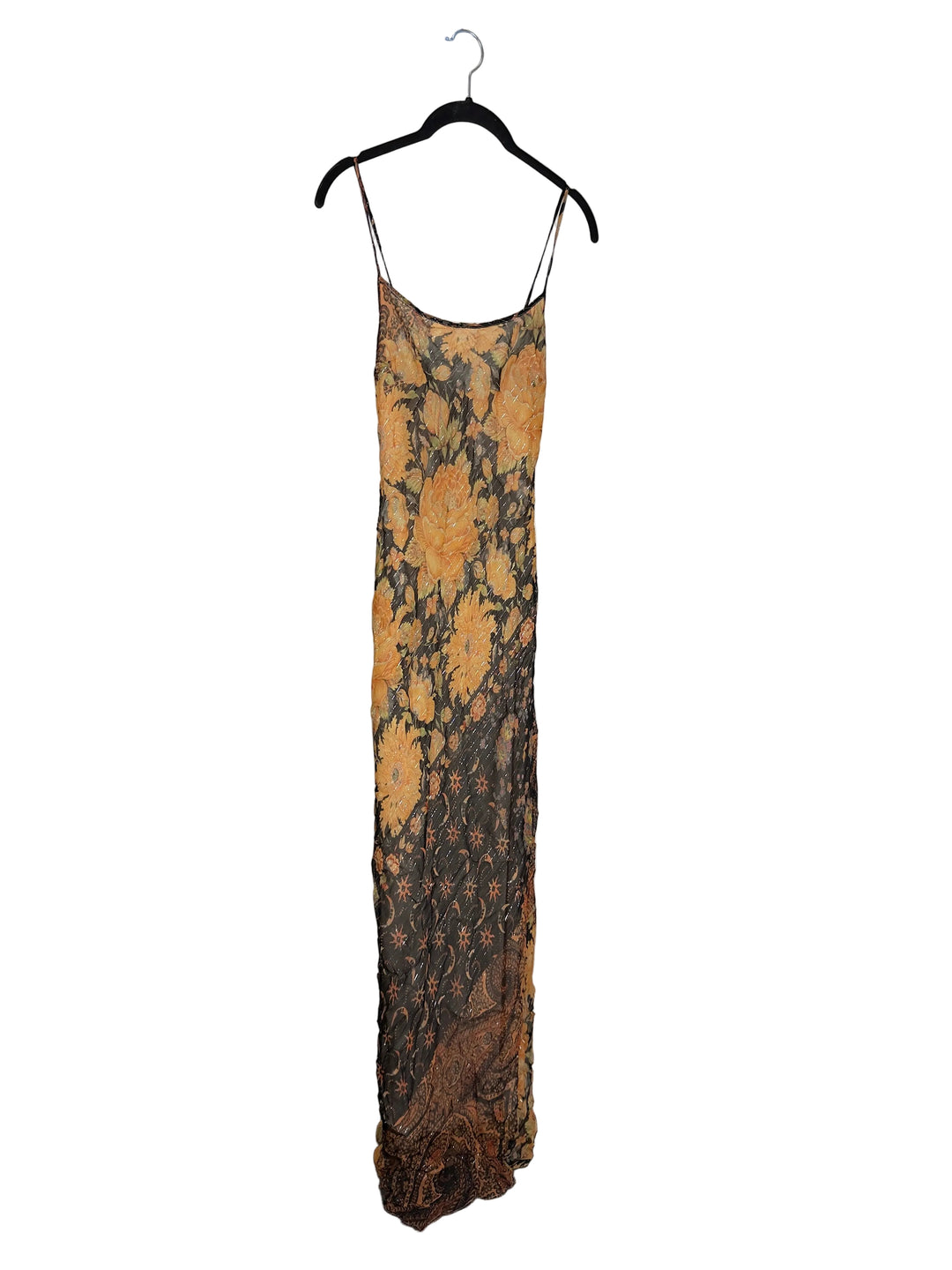 Fall Paisley and Sunflower Slip Dress - size 0/2 and 2/4