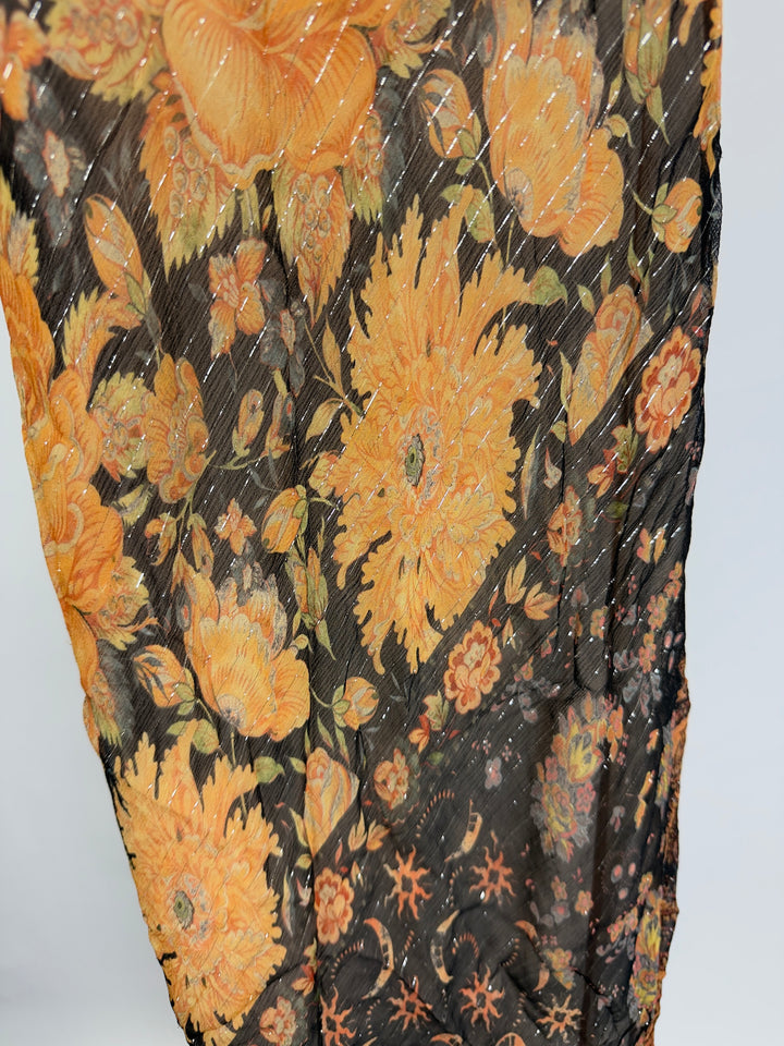 Fall Paisley and Sunflower Slip Dress - size 0/2 and 2/4