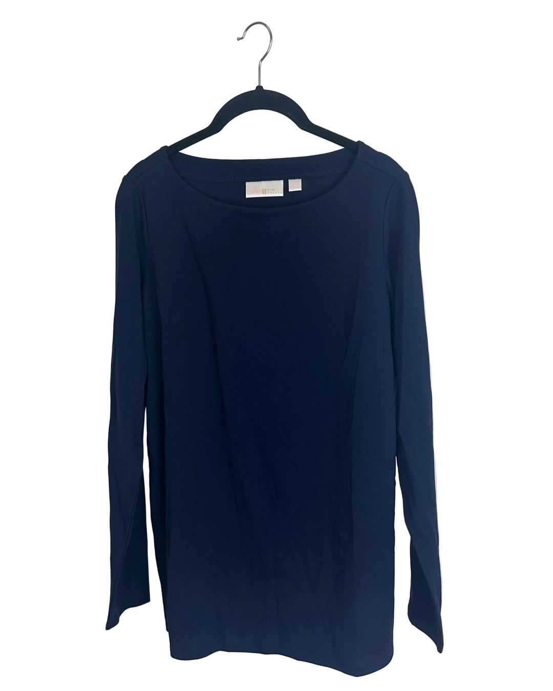 Evening Blue Boatneck Top - Size 6/8