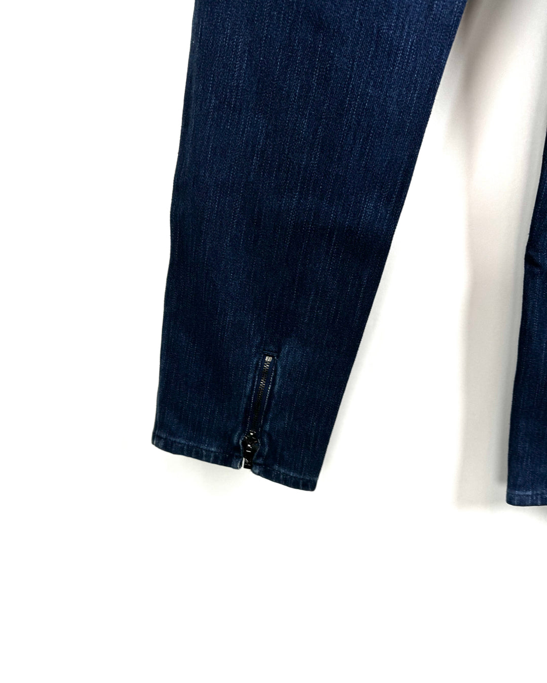 Medium Wash Ankle Zipper Jeans - Size 12
