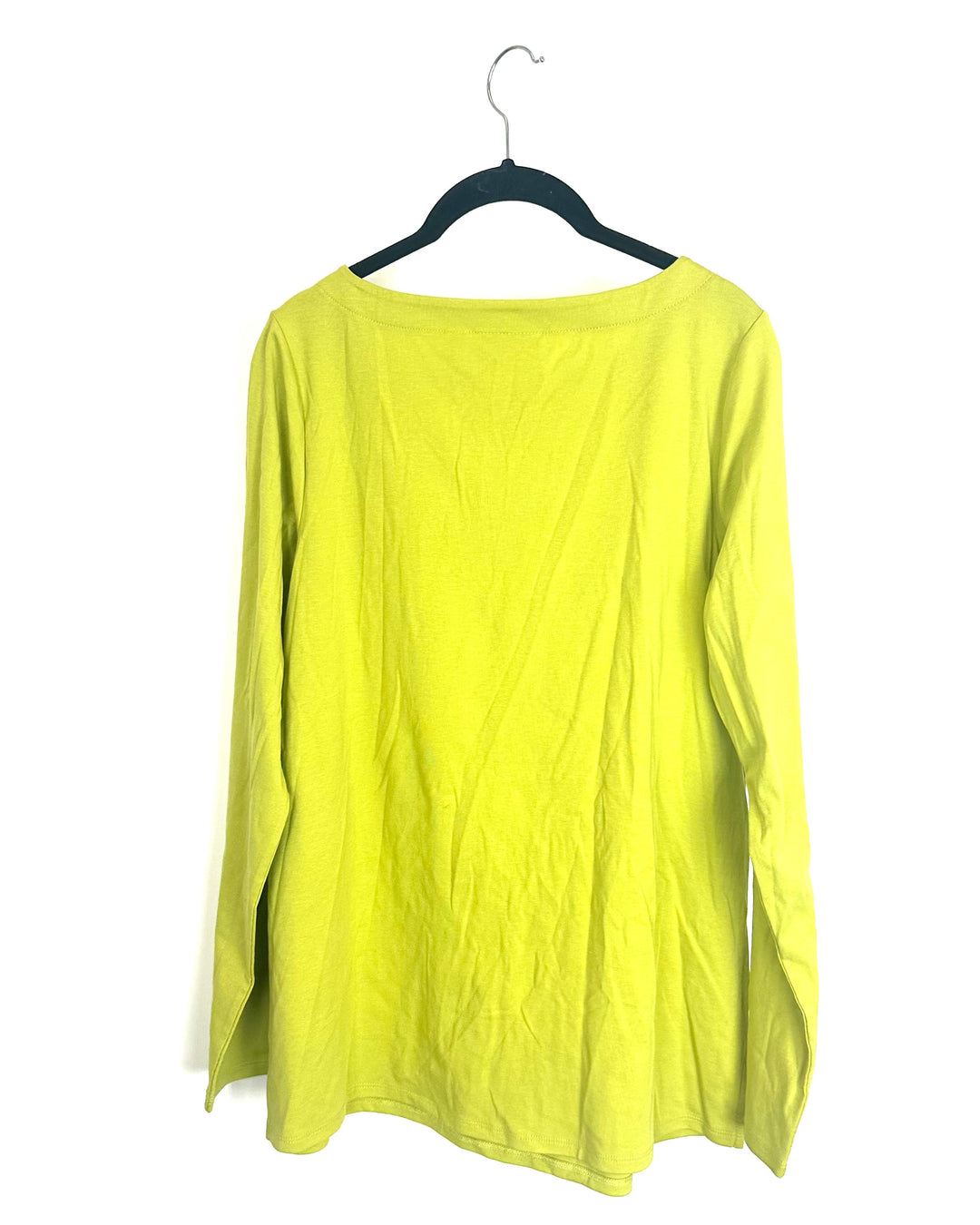 Chartreuse Green Boatneck Top - Size 6/8