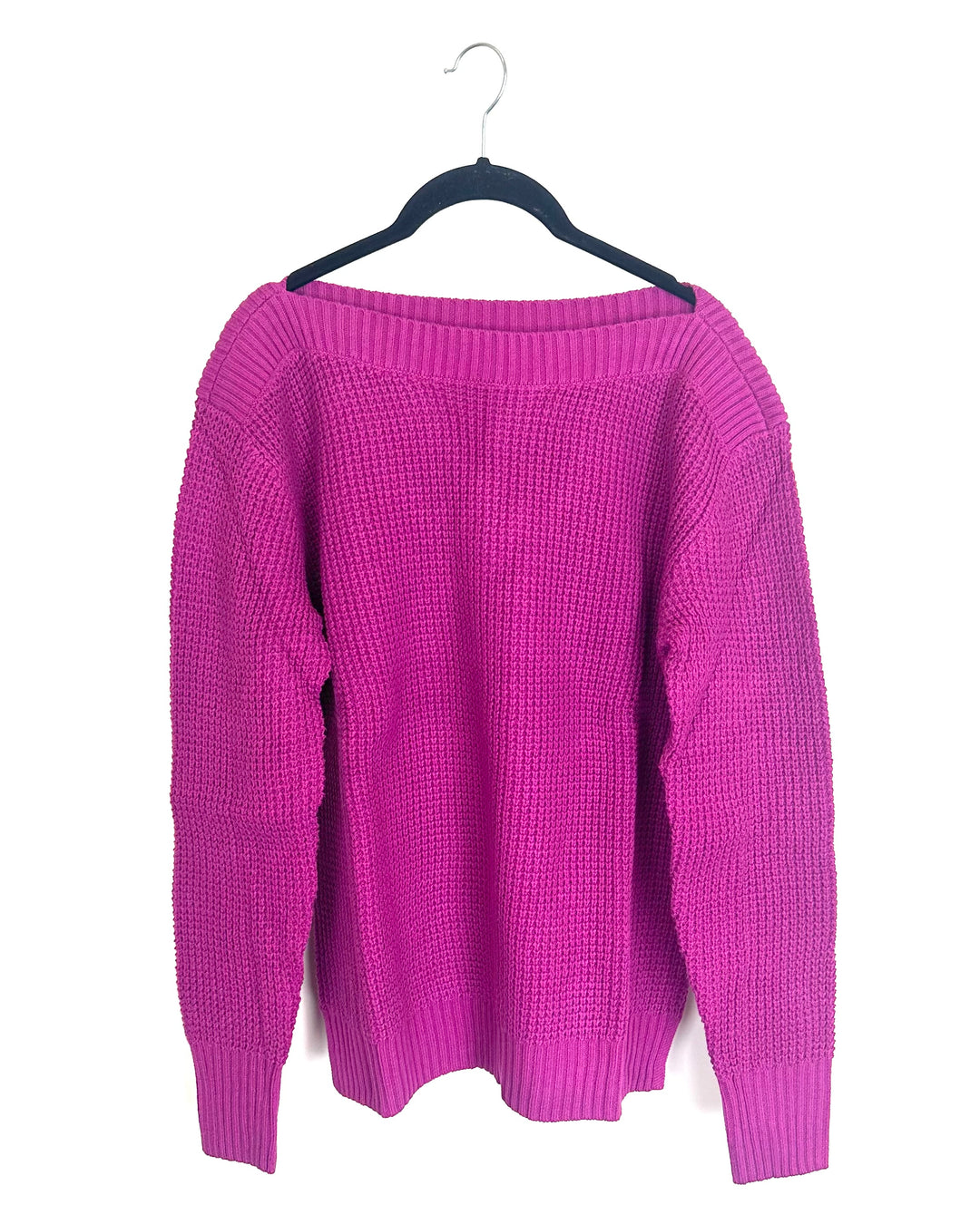 Dark Pink Boatneck Sweater - Size 6/8