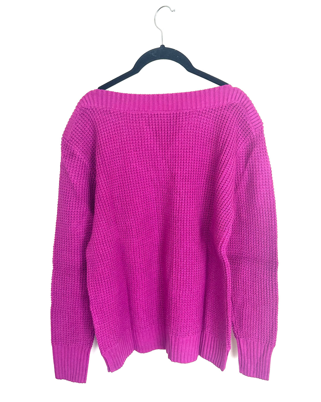 Dark Pink Boatneck Sweater - Size 6/8
