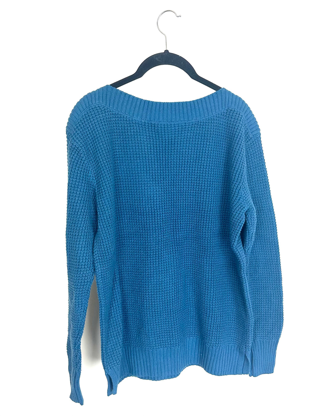 Cerulean Blue Boatneck Sweater - Size 6/8
