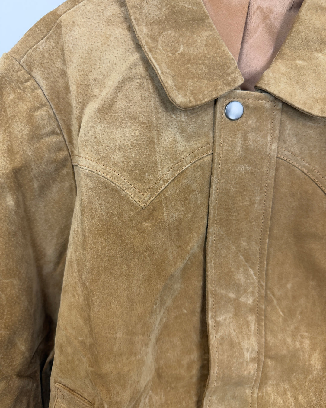 Walnut Brown Suede Jacket - Size 0/2