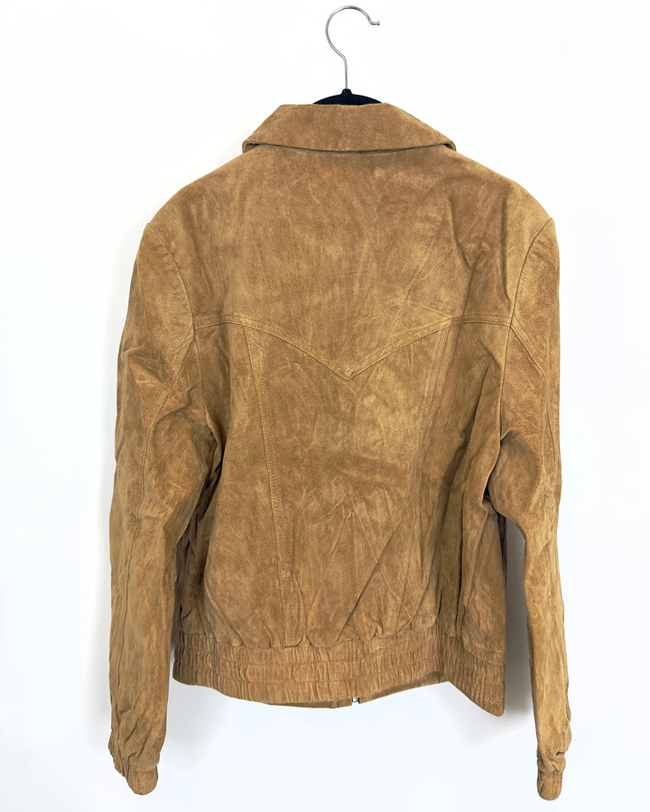 Walnut Brown Suede Jacket - Size 0/2