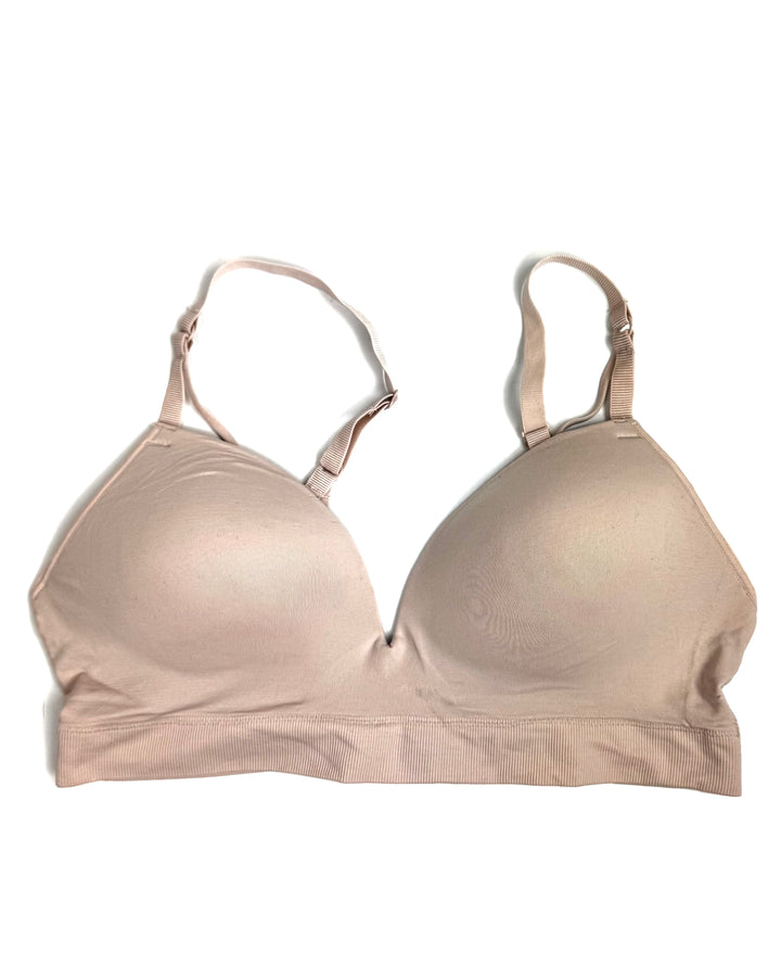 Blush Pink Seamless Bra with Full Cups- Small