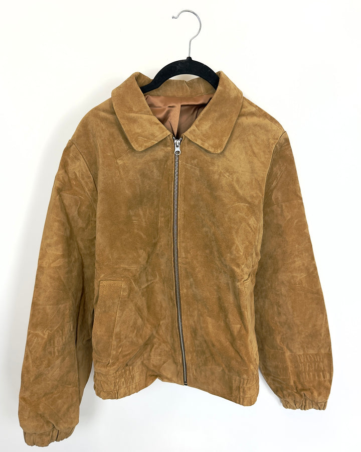 Cinnamon Brown Suede Jacket - Size 0/2
