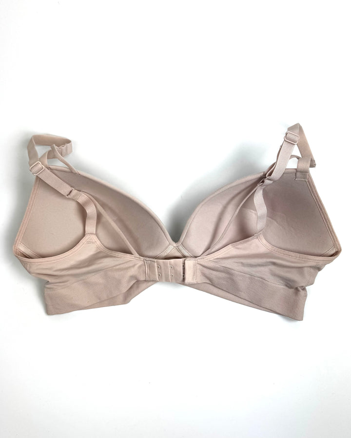 Blush Pink Seamless Bra with Full Cups- Small