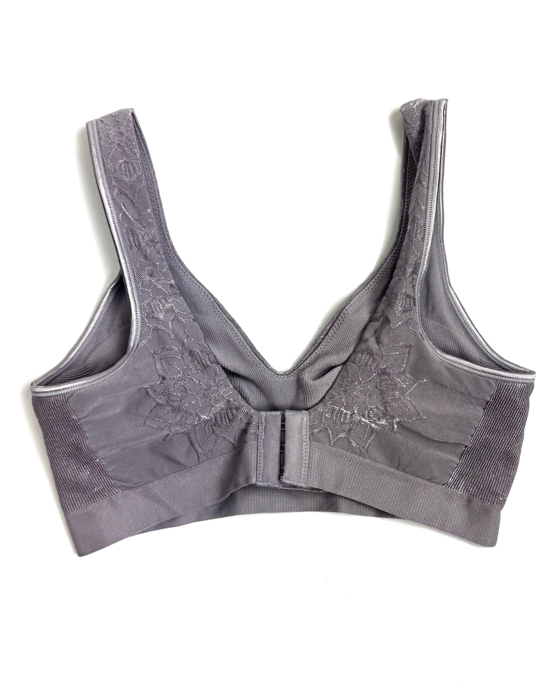 Dusty Lavender Floral Designed Bra - Small