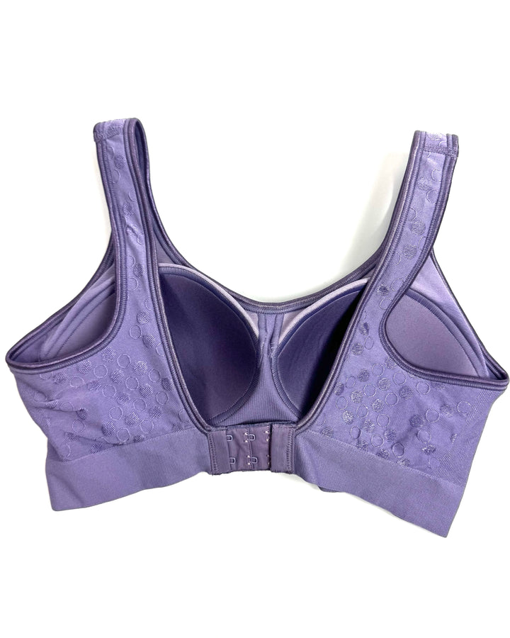 Lavender Dot Comfort Bra with Cups - Small