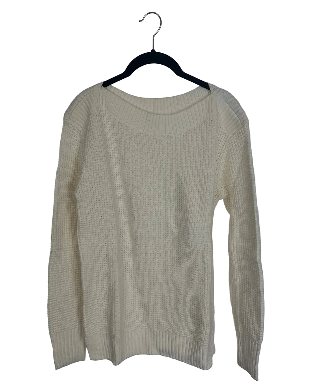 Shell White Boatneck Sweater - Size 6/8