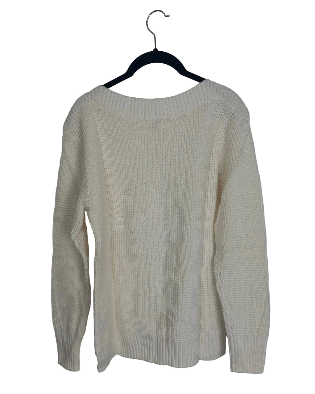 Shell White Boatneck Sweater - Size 6/8