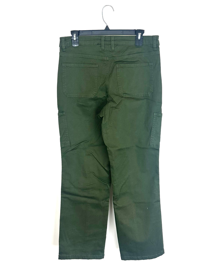 Olive Green Cargo Pants - Size 8