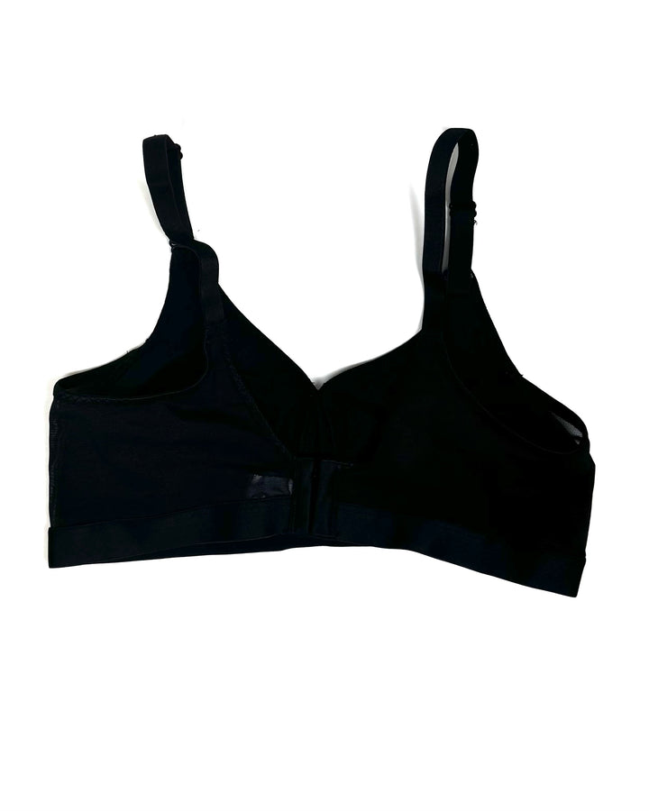 Black Mesh Detail Bra - Extra Large