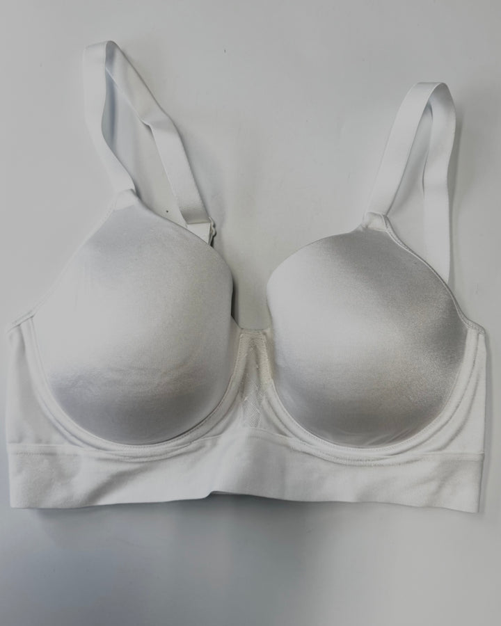 Pure White Full Coverage Bra with Cups- 34C