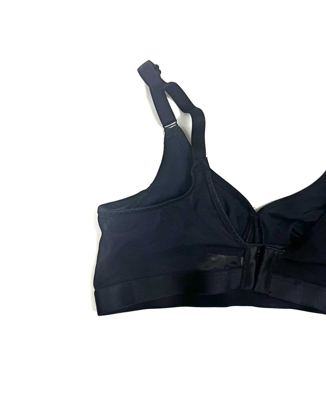 Black Mesh Detail Bra - Extra Large
