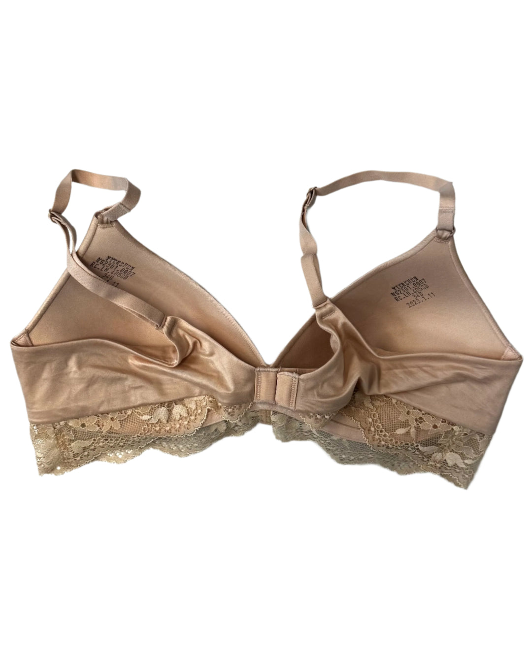 Blush Nude Lace Trim Bra - 34B