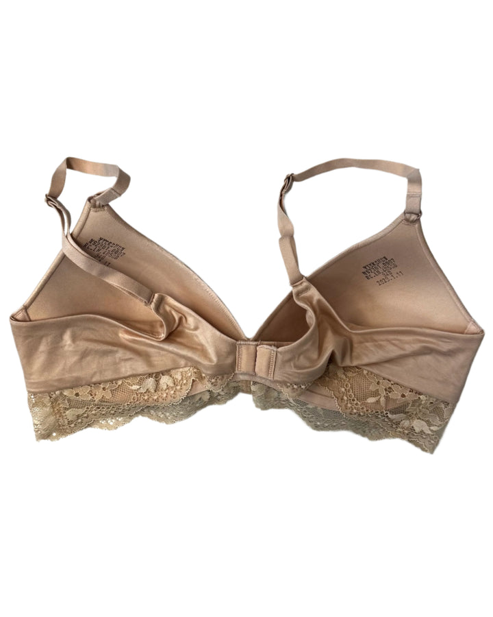 Blush Nude Lace Trim Bra - 34B