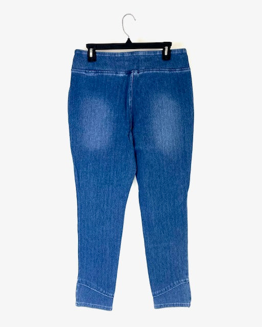 Light Wash Trim Detail Jeans - Size 12