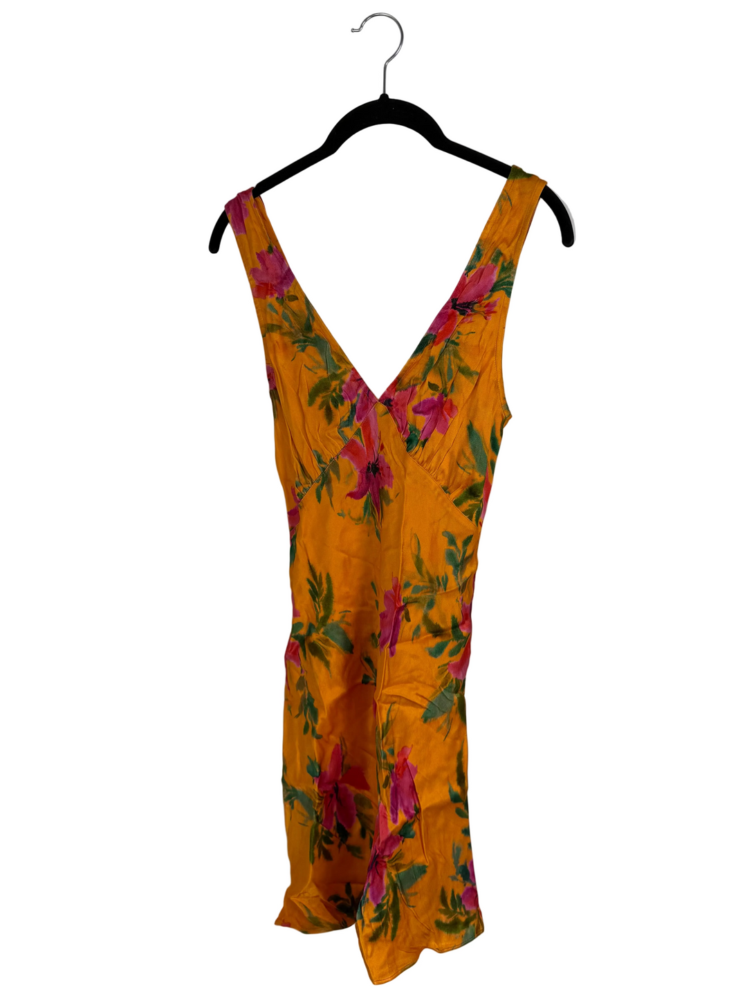 Orange Tropical Floral Dress - Size 00/0