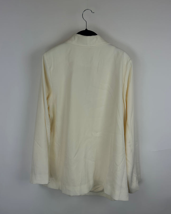 Off White Blazer Jacket - Size 14/16