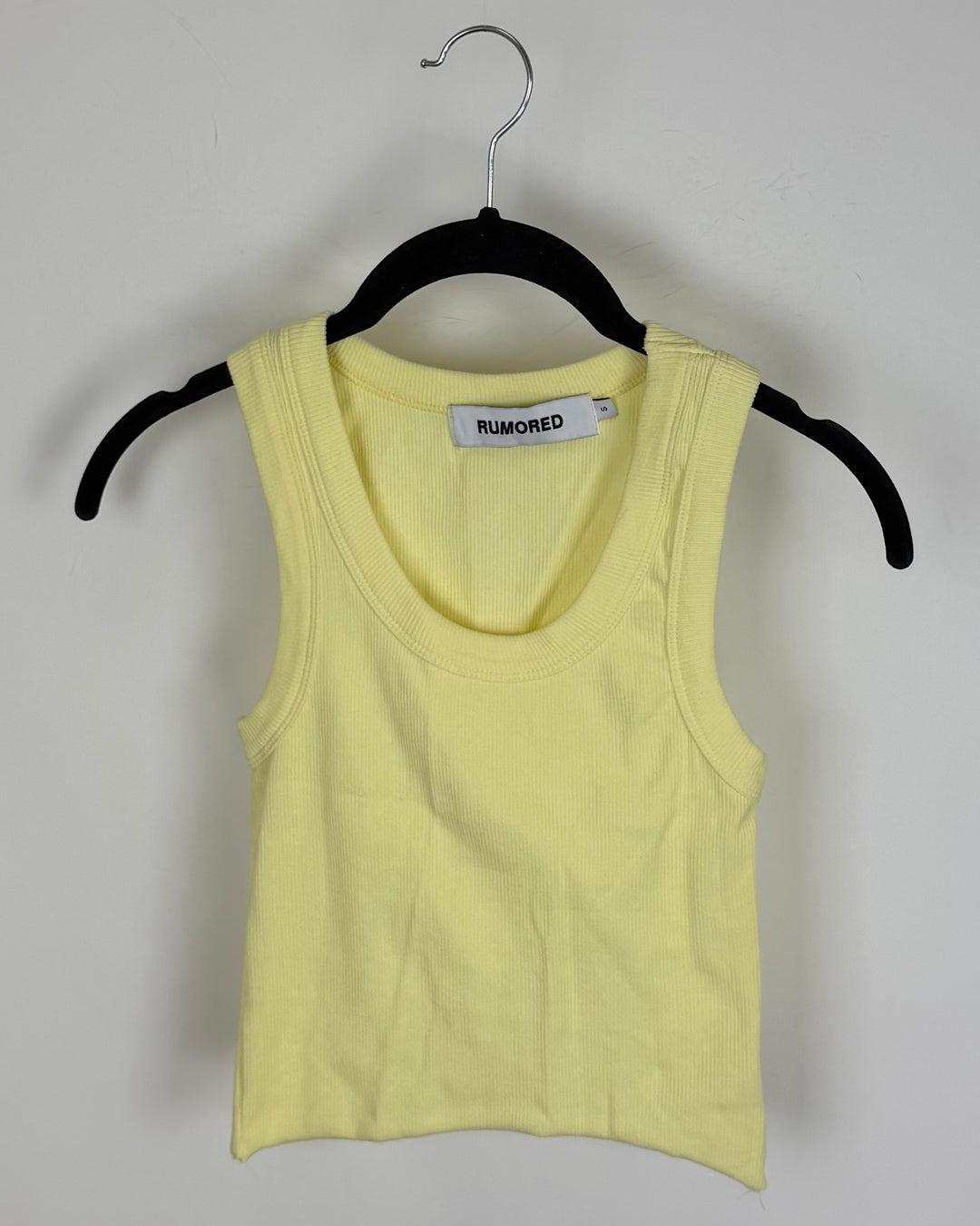Bright Yellow Ribbed Tank - Size 0/2,2/4