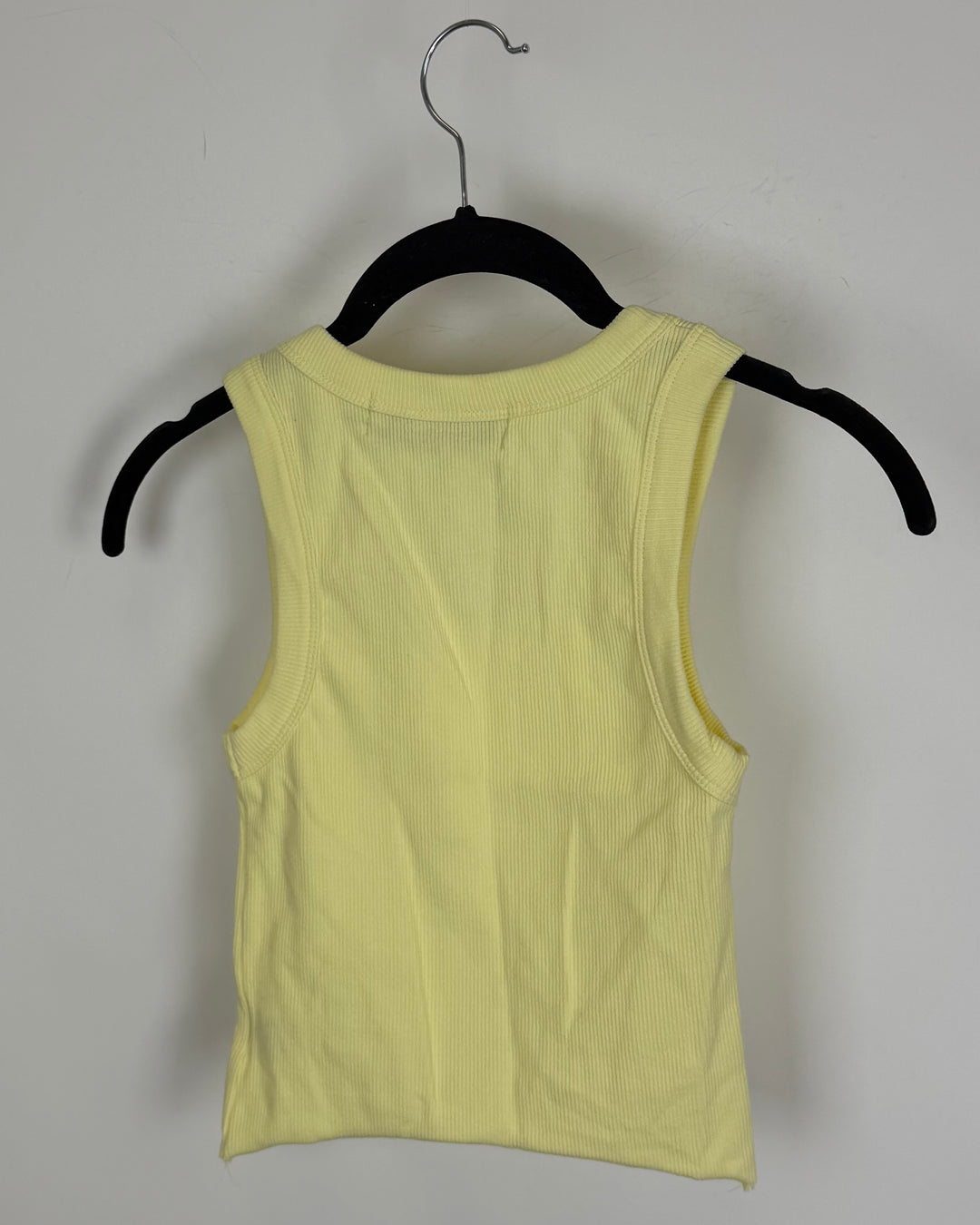 Bright Yellow Ribbed Tank - Size 0/2,2/4