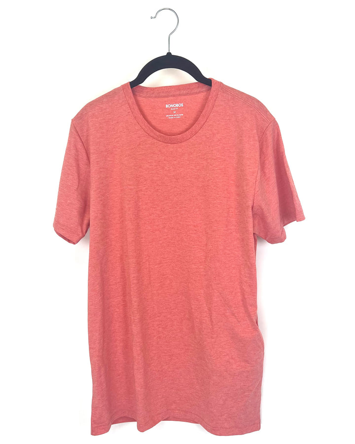 MENS Coral Short Sleeve Shirt - Slim Fit Medium