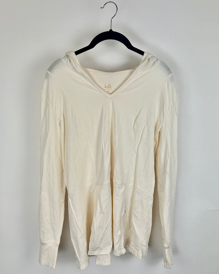 Cream Cloud Lightweight Hoodie- Size 4/6