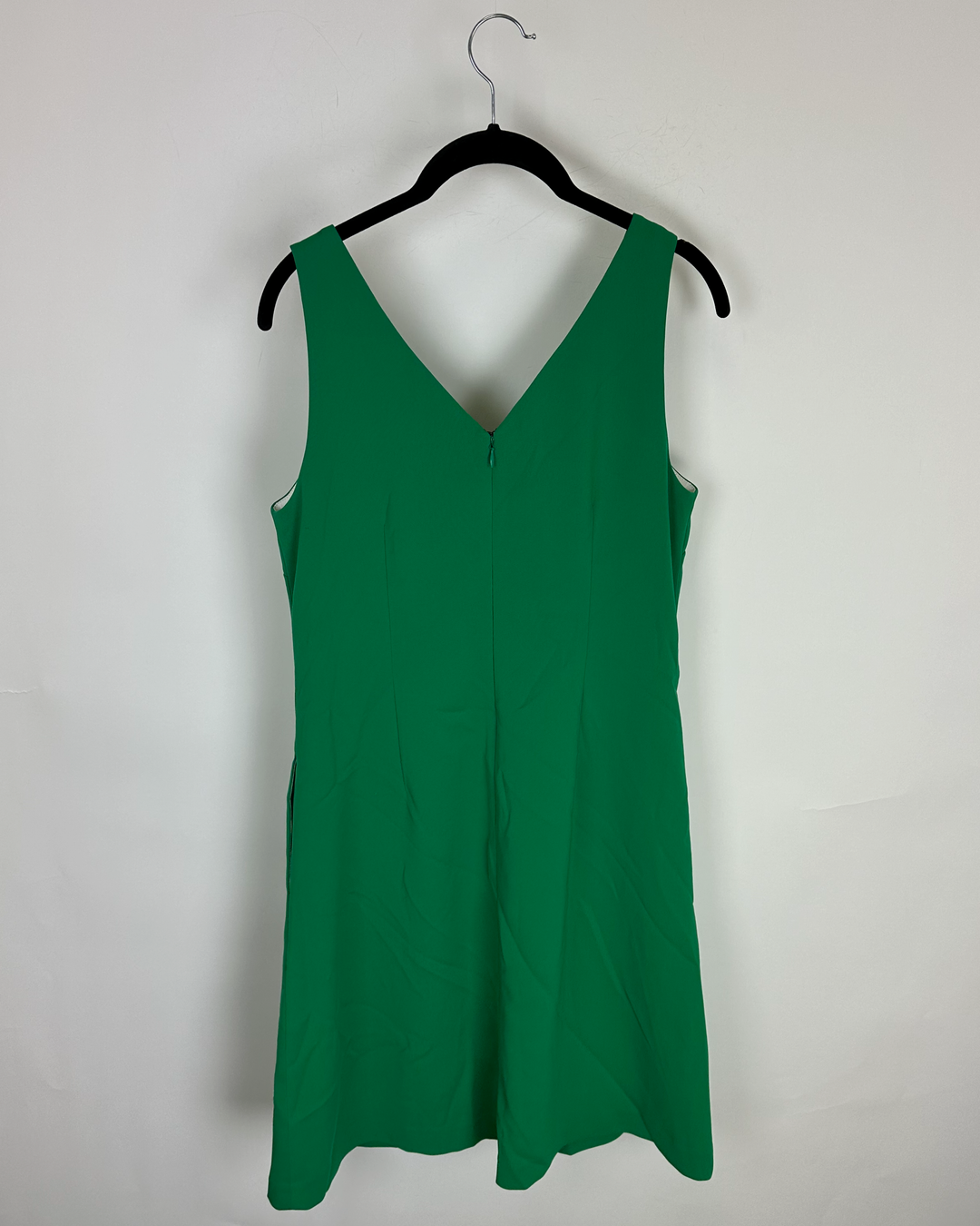 Emerald Green V-Neck Shift Dress - Size 4/6