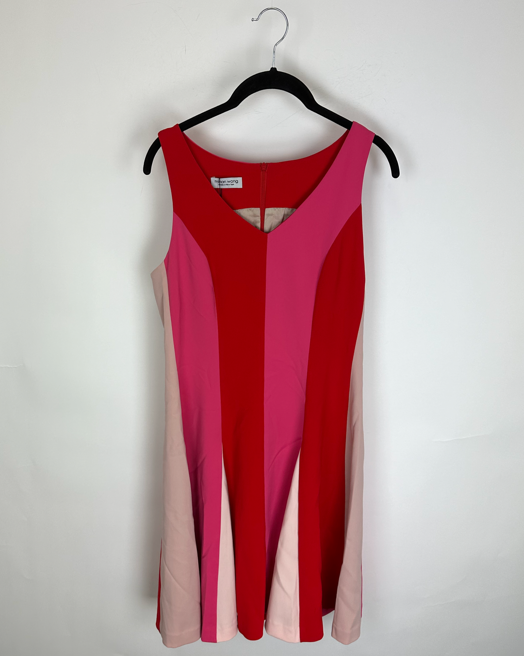 Pink Striped Godet Dress - Size 6/8