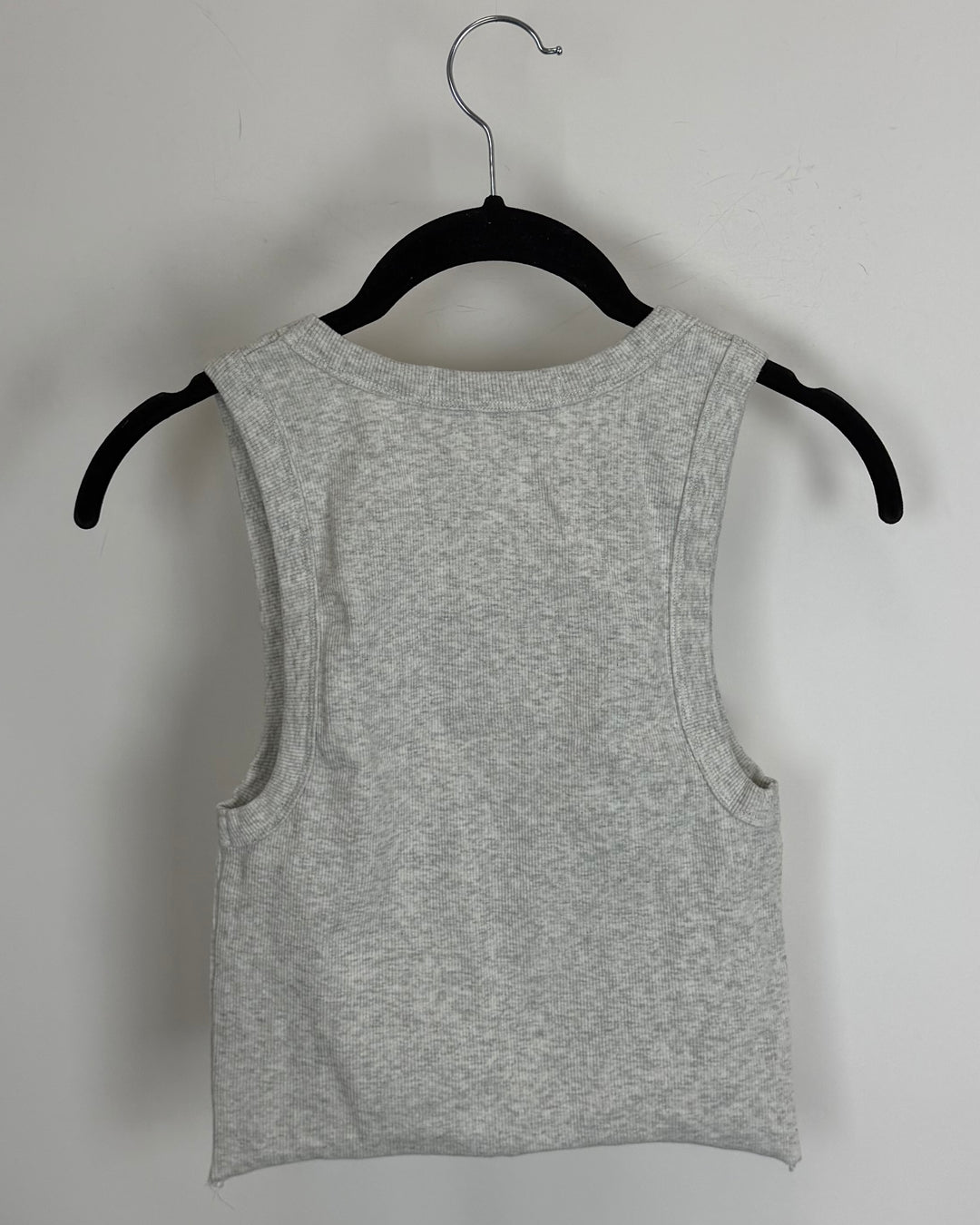 Light Grey Ribbed Tank - Size 0/2 and Size 2/4