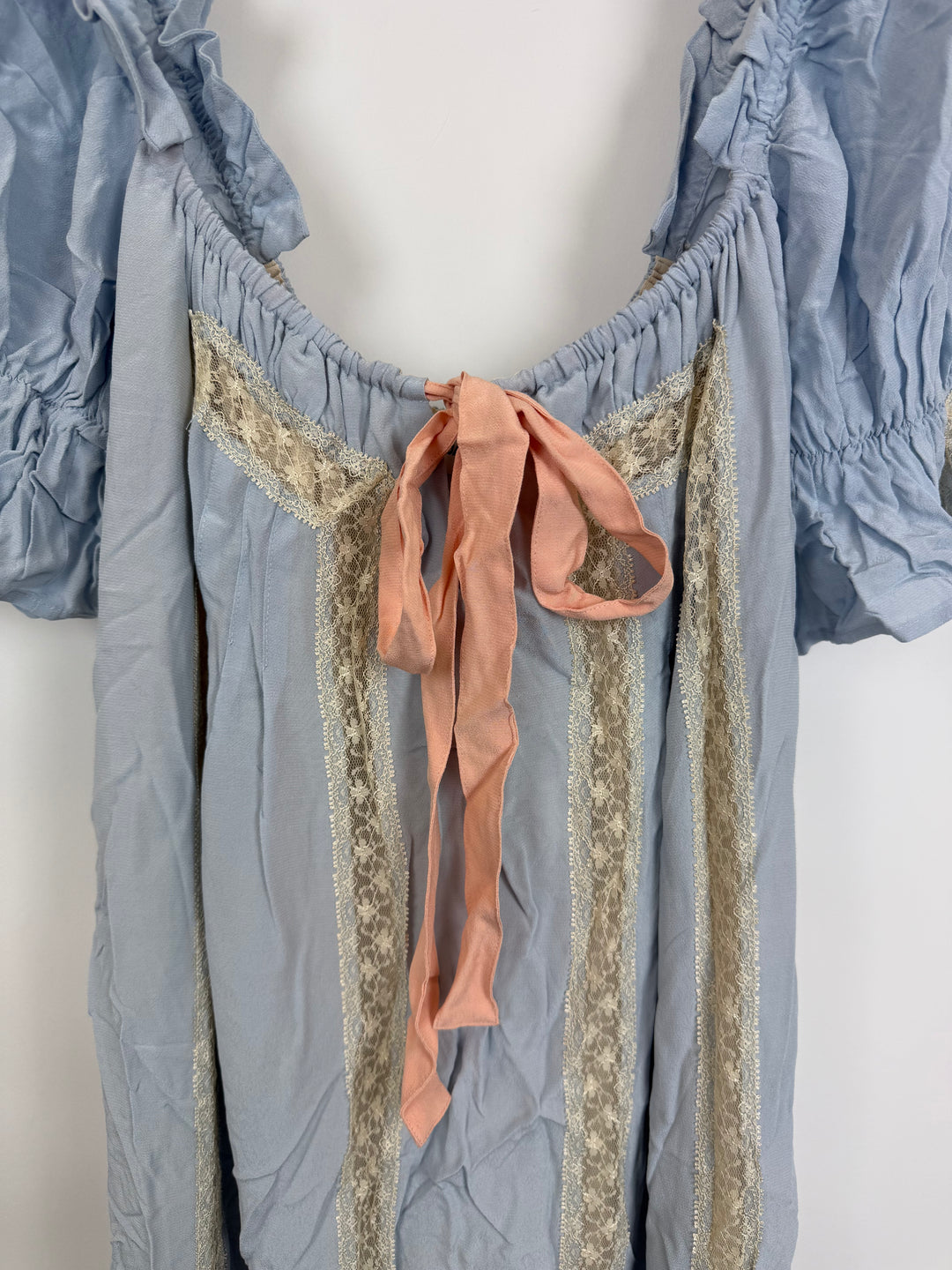 Fairytale Blue Lace Trim Dress - Size 2/4