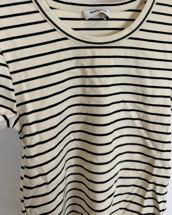 Black and White Striped Top - Size 0/2