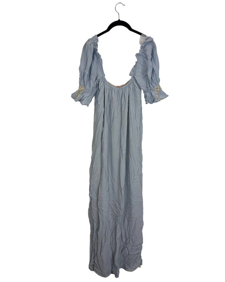 Fairytale Blue Lace Trim Dress - Size 2/4