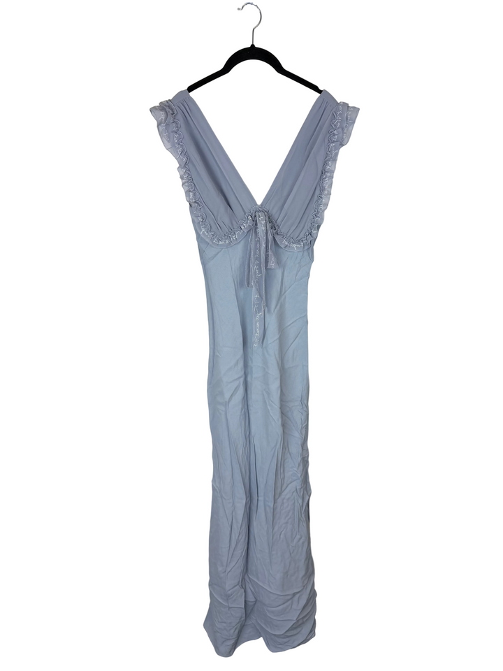 Pastel Blue Chiffon Dress - Size 2/4