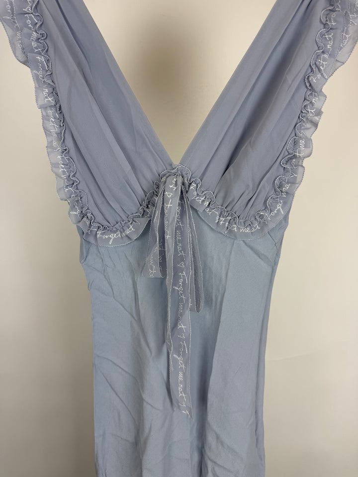 Pastel Blue Chiffon Dress - Size 2/4