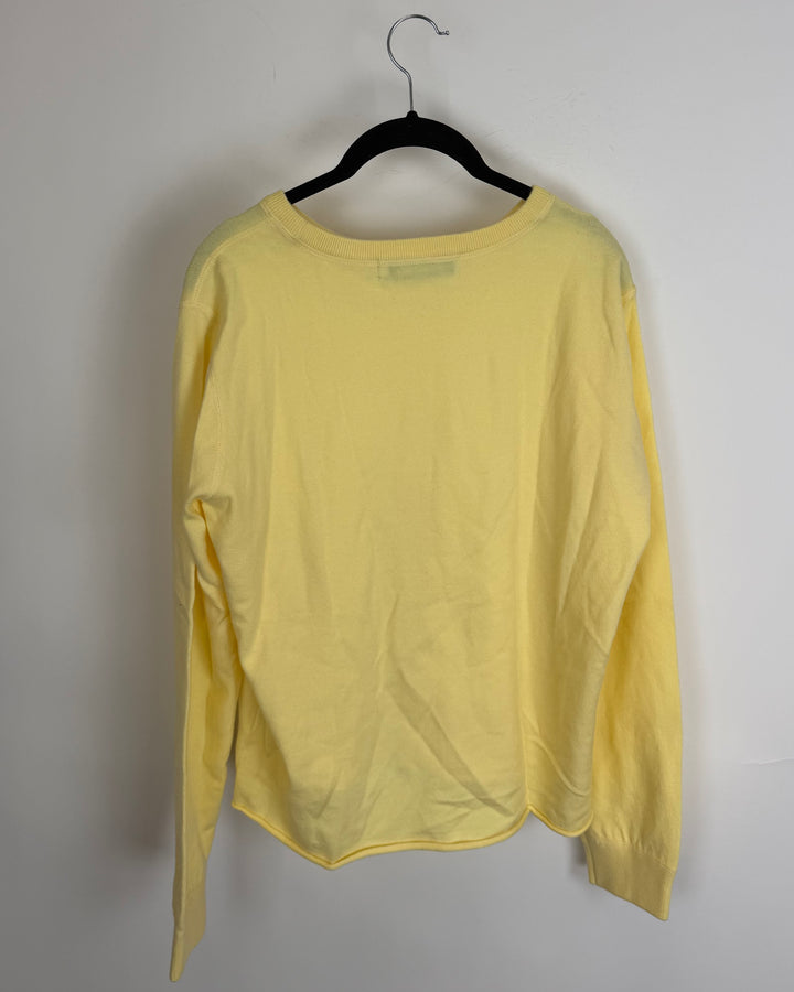Yellow Long Sleeve Crewneck Top - Size 0/2